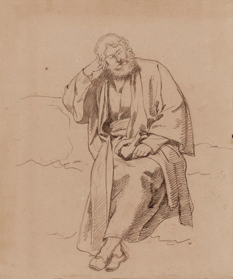 Etude pour la Mort de la Vierge — Alexandre-François Caminade
