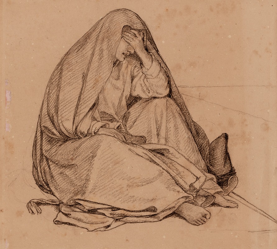 Etude pour la Mort de la Vierge — Alexandre-François Caminade