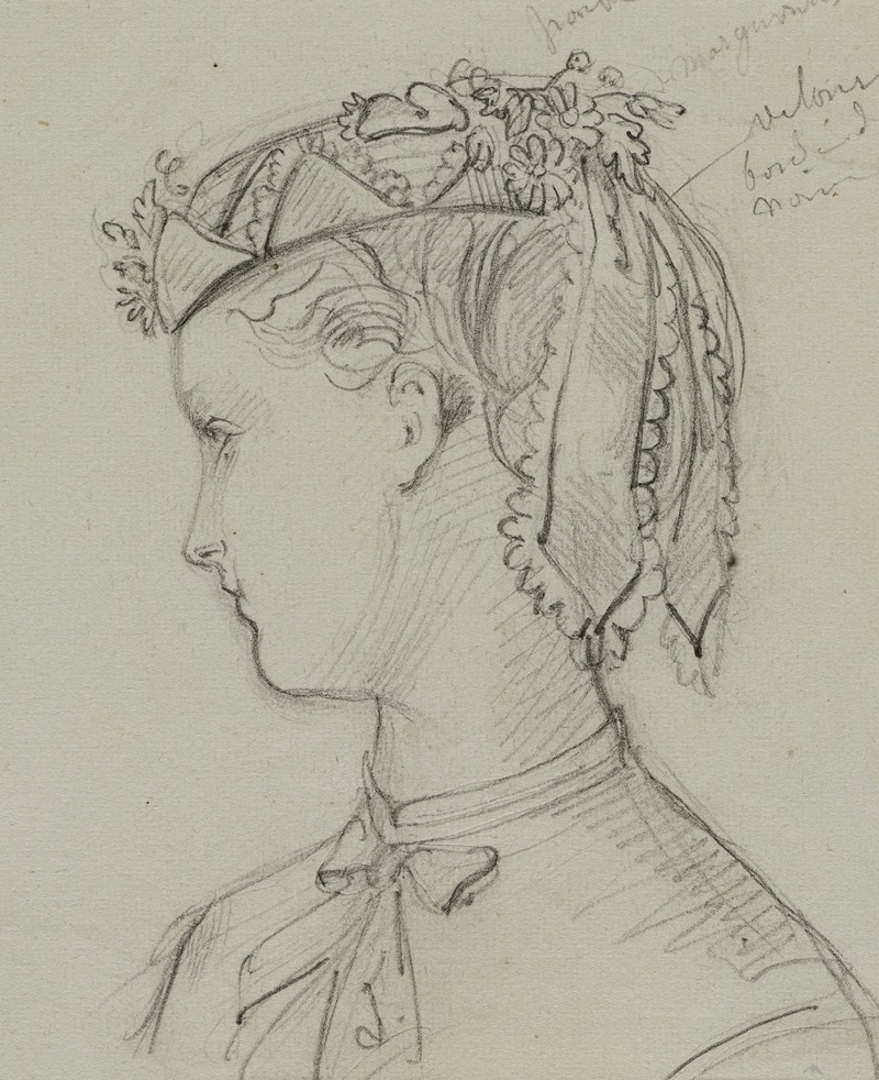 Chapeau de chez madame Aubert by Анаис Колен-Тудуз, 1868 — digital art print download
