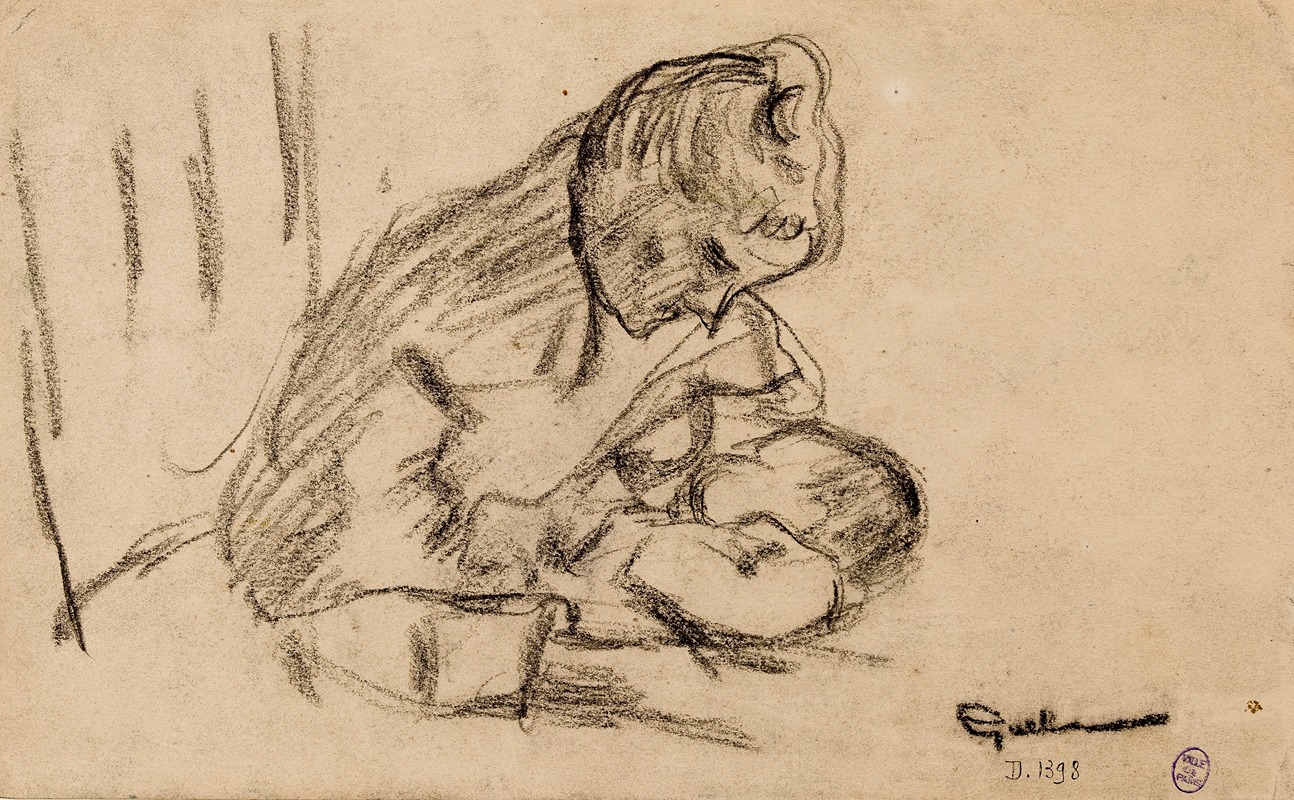 Femme allaitant — Armand Guillaumin