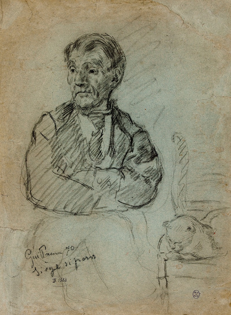 Le père de l'artiste by Арман Гийомэн, 1870 — digital art print download