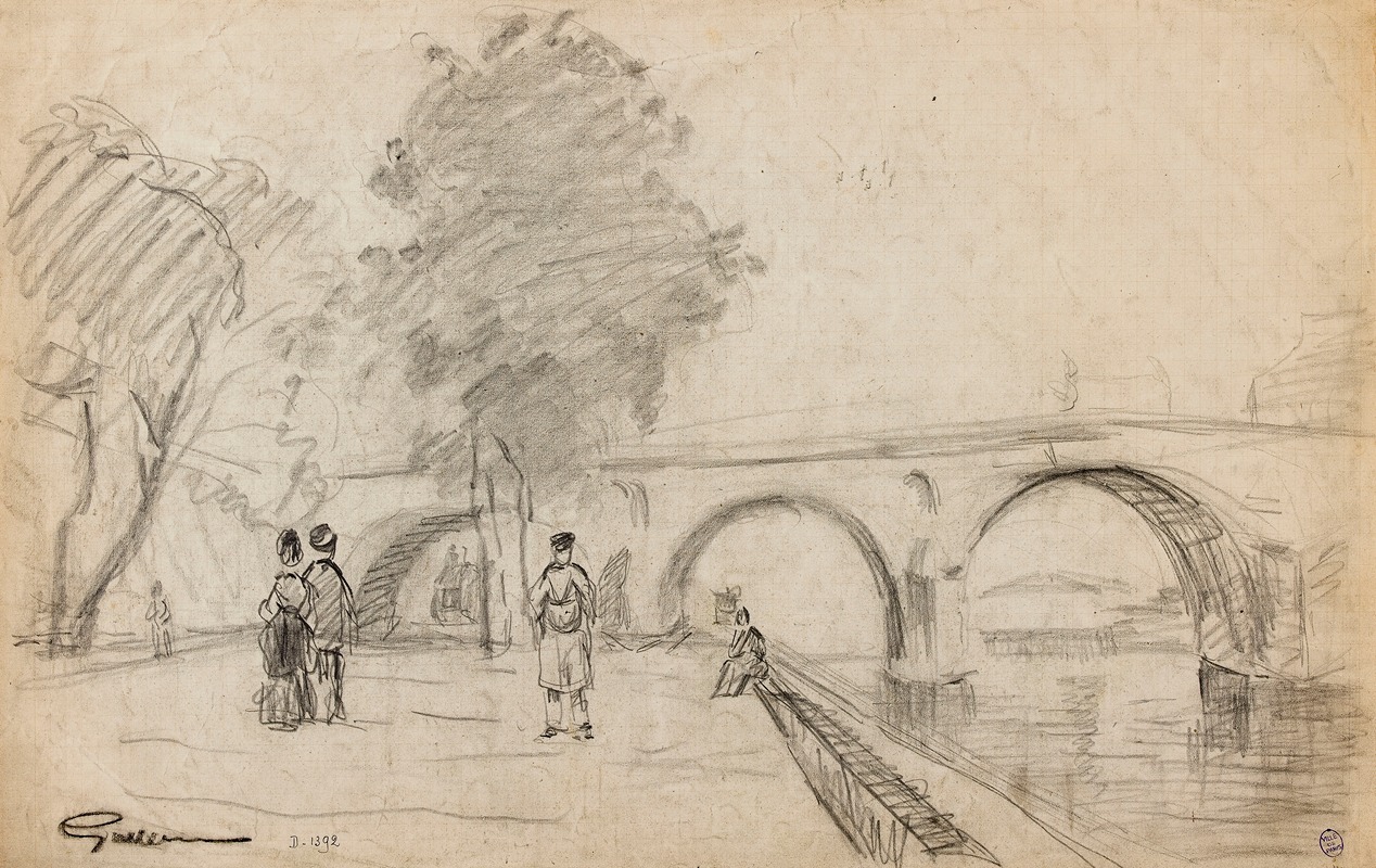Le Pont-Marie by Арман Гийомэн — digital art print download