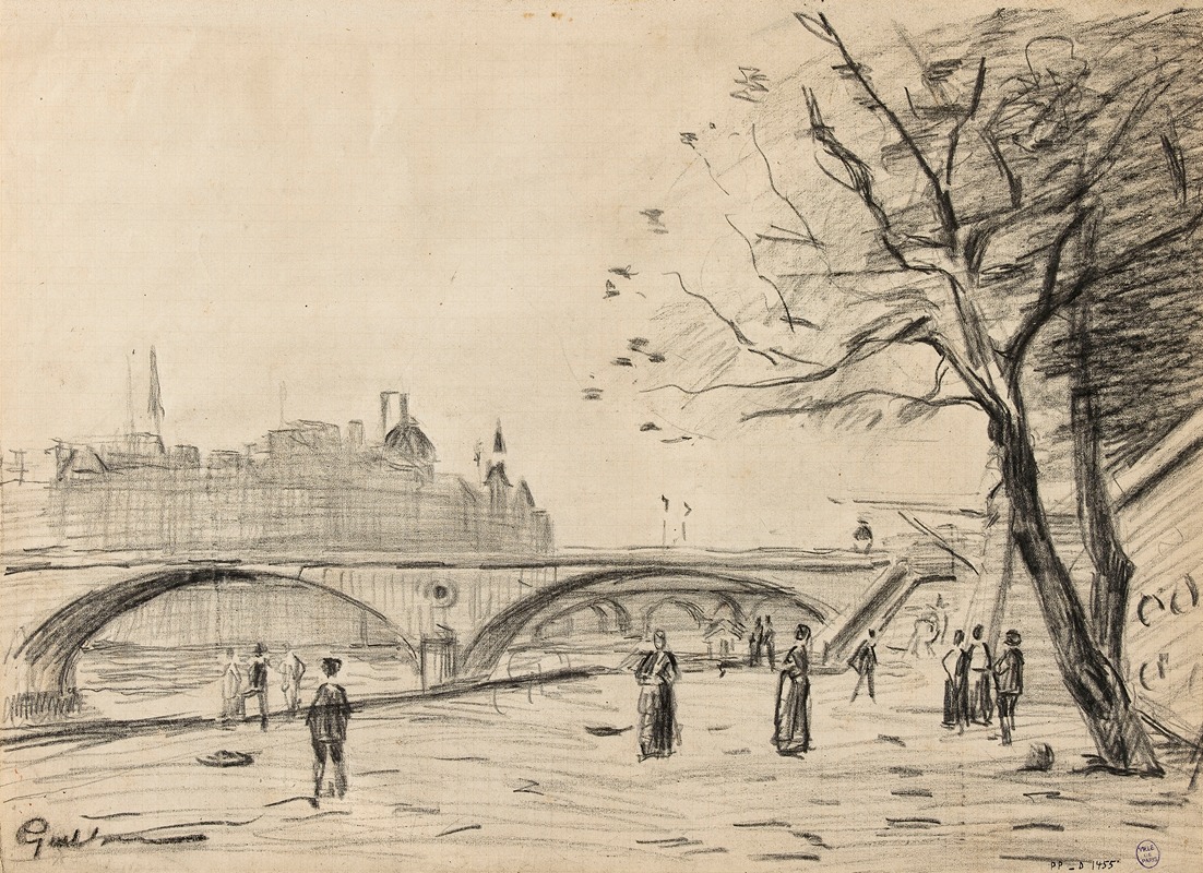 Le quai de l'horloge by Арман Гийомэн — digital art print download