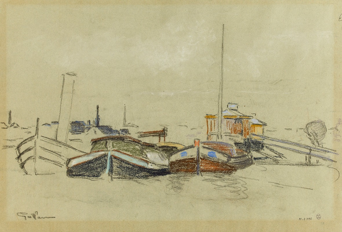Péniches sur la Seine — Арман Гийомэн
