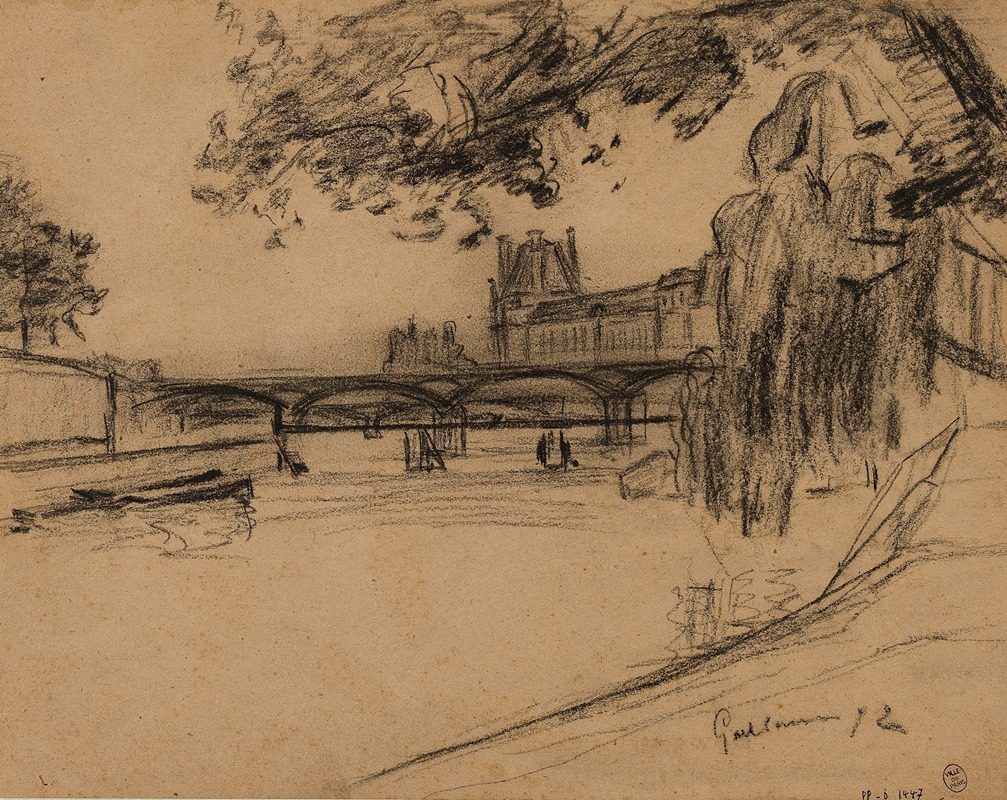 Quai du Louvre by Арман Гийомэн, 1892 — digital art print download