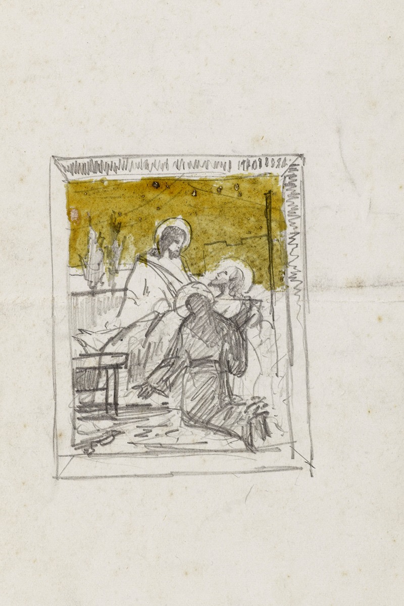 Etude pour la mort de saint Joseph — Артур-Жозеф Генье