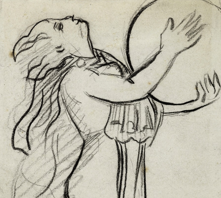 La danseuse au tambourin by Артур-Жозеф Генье, 1896 — digital art print download