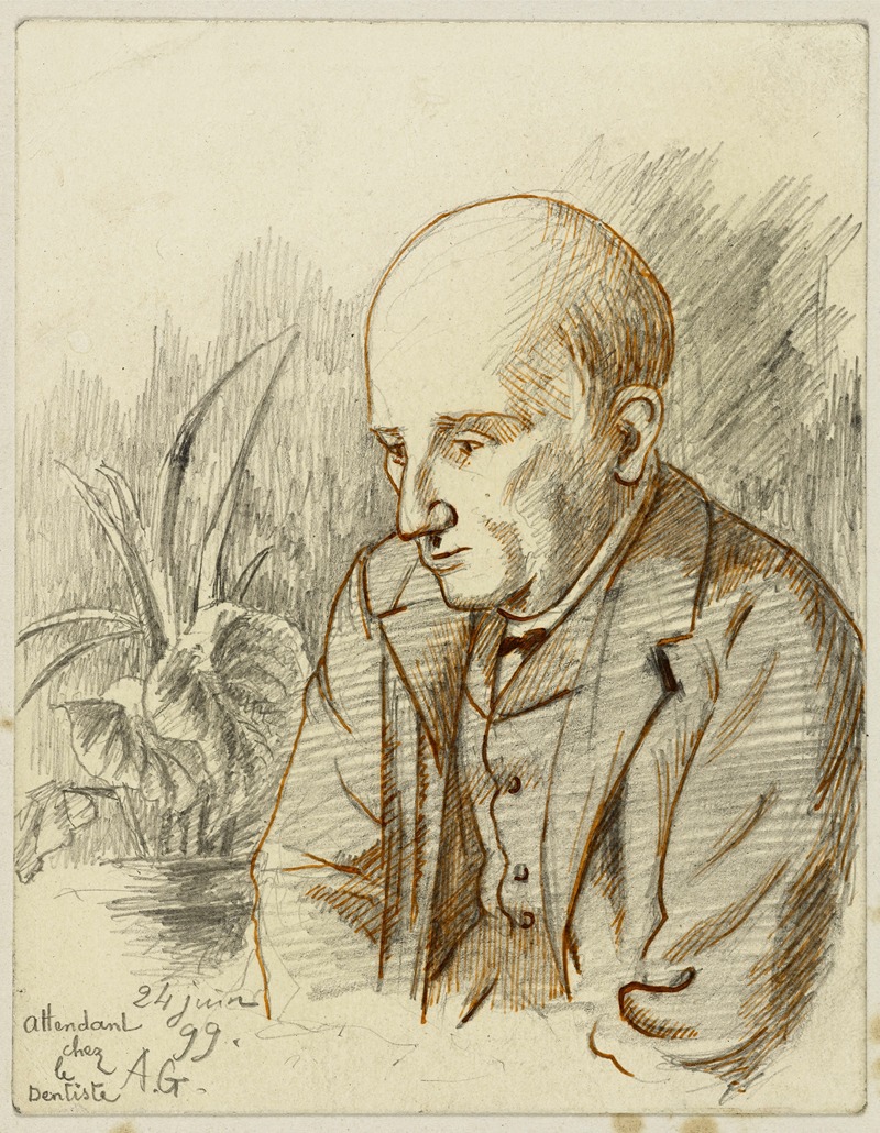 Le patient (attendant chez le dentiste) — Arthur-Joseph Gueniot