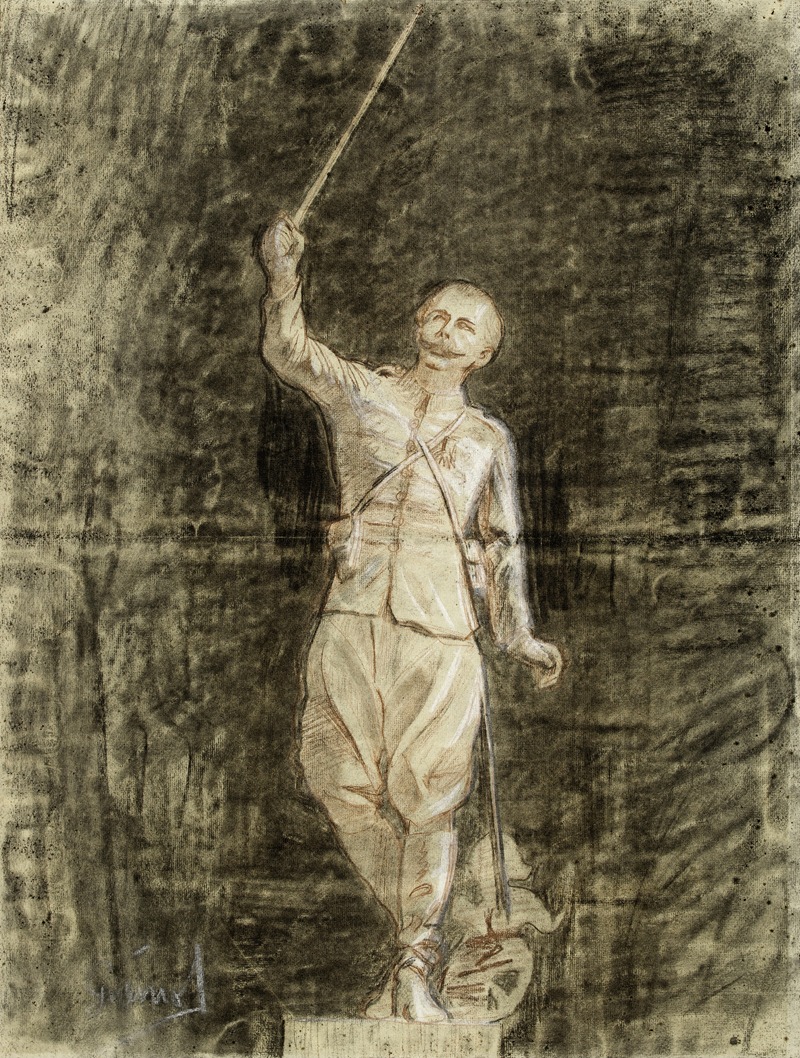 Statue du colonel Villebois-Mareuil by Артур-Жозеф Генье, 1902 — digital art print download