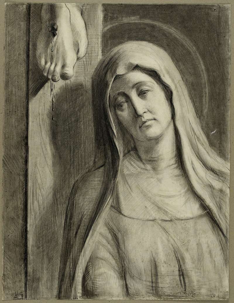 Vierge de douleur au pied du crucifix — Arthur-Joseph Gueniot