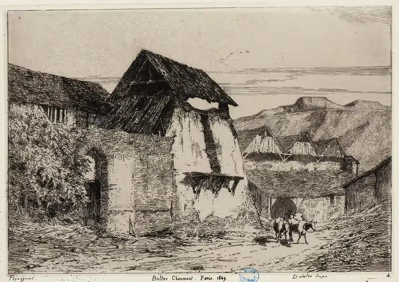 Бютт Шомон, Париж, 1849 by Огюст Пекенё, 1849 — digital art print download