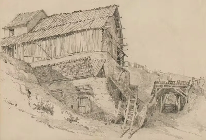 Лес Бютт-Шомон by Огюст Пекенё, 1855 — digital art print download