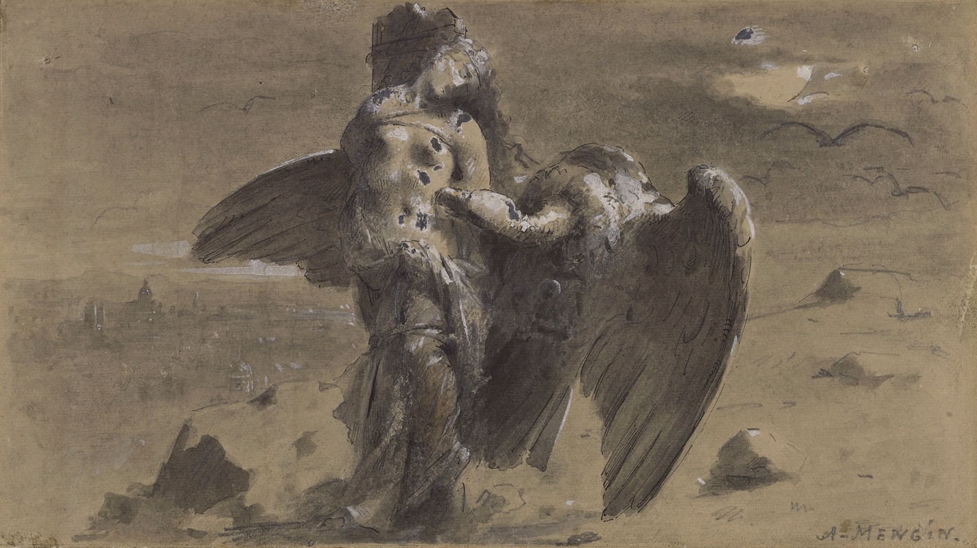 A la France by Charles Auguste Mengin, 1888 — digital art print download