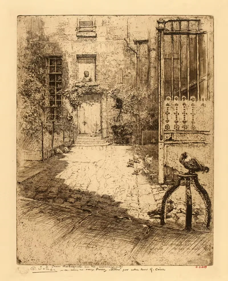 Двор Рогана, виноградник, проход для мула by Шарль Жуас — digital art print download