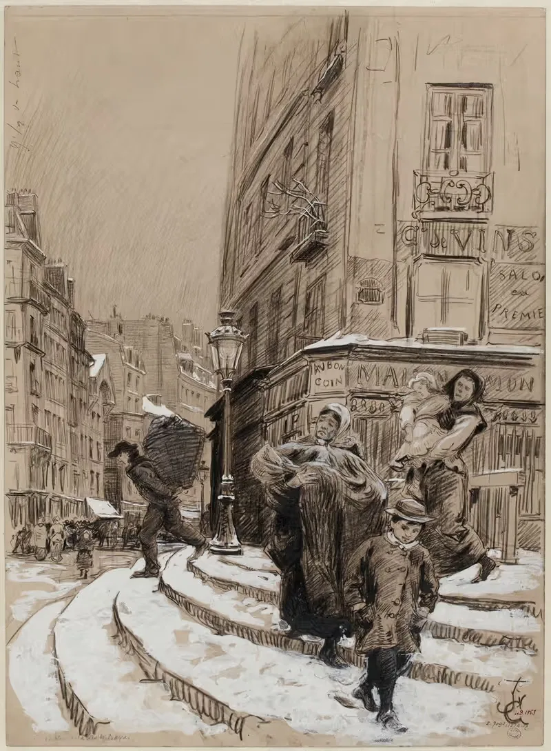 L’escalier de la rue des Barres — Charles Jouas