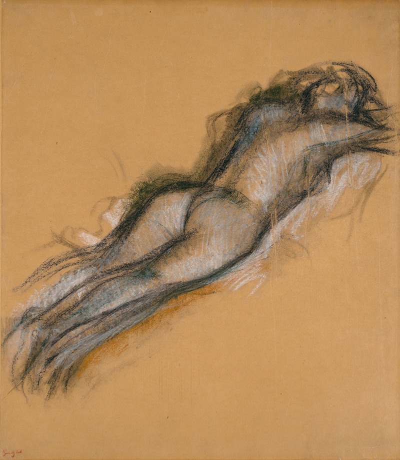 Femme nue couchée by Эдгар Дега, 1901 — digital art print download