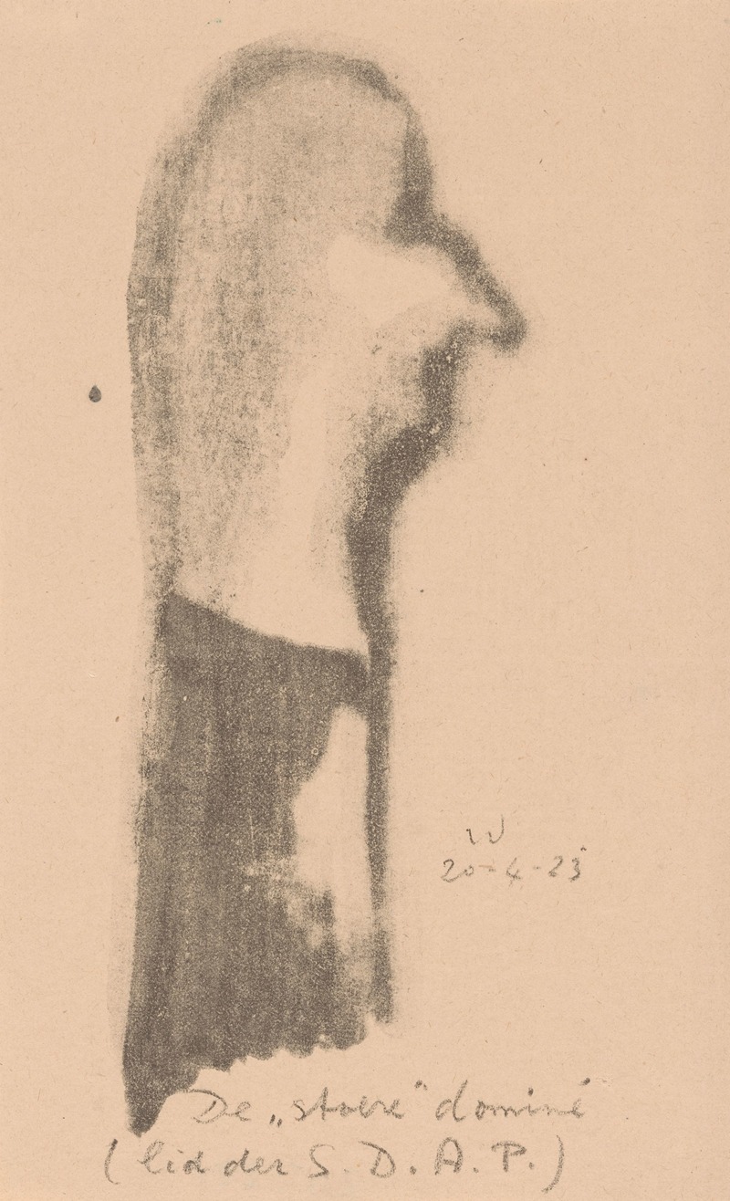 De stoere dominé (lid der S.D.A.P.) — Erich Wichmann