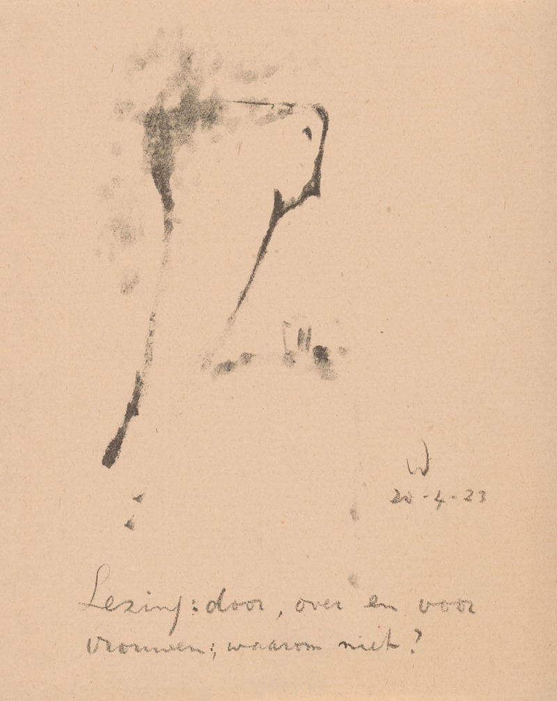 Geabstraheerde figuur by Erich Wichmann, 1923 — digital art print download