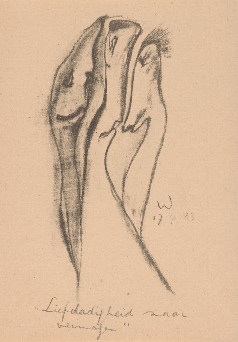 Liefdadigheid naar vermogen by Эрих Вихманн, 1923 — digital art print download
