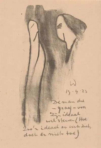 Twee geabstraheerde figuren by Erich Wichmann, 1923 — digital art print download