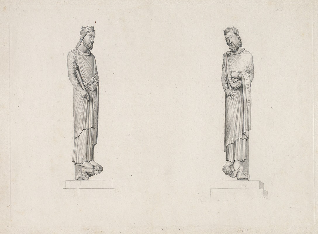 Louis VII by Эрнест Эбер, 1838 — digital art print download