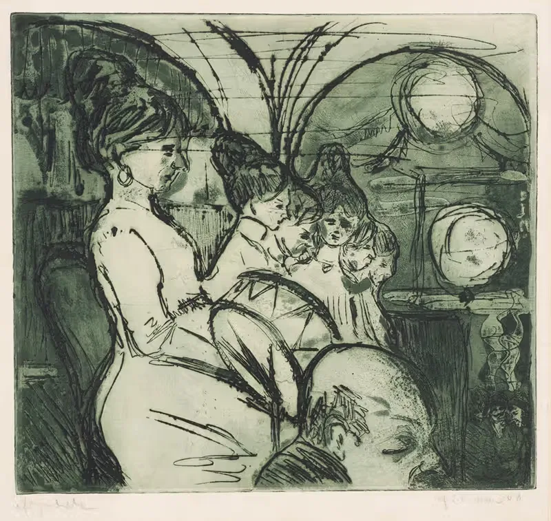 Damenkapelle (Im Konzertsaal) — Ernst Ludwig Kirchner
