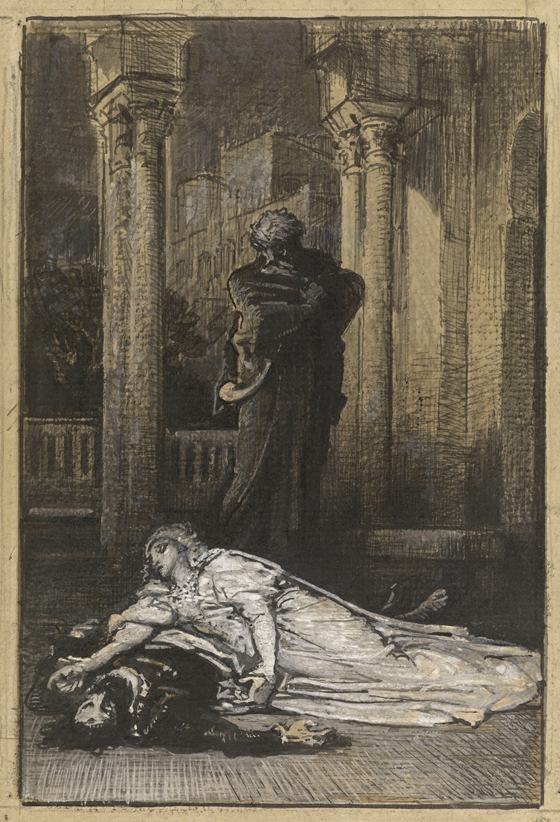 La dernière scène d'Hernani by François-Nicolas Chifflart, 1877 — digital art print download