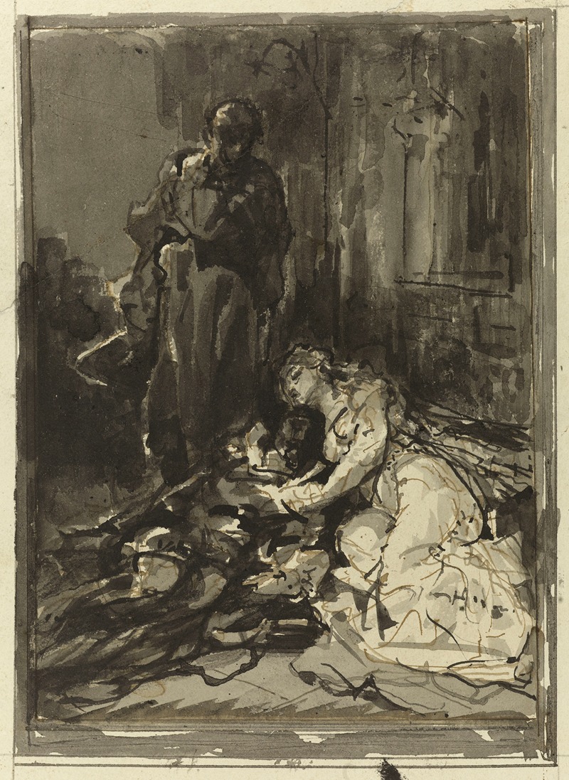 La dernière scène d'Hernani by Франсуа-Николя Шиффлар, 1877 — digital art print download