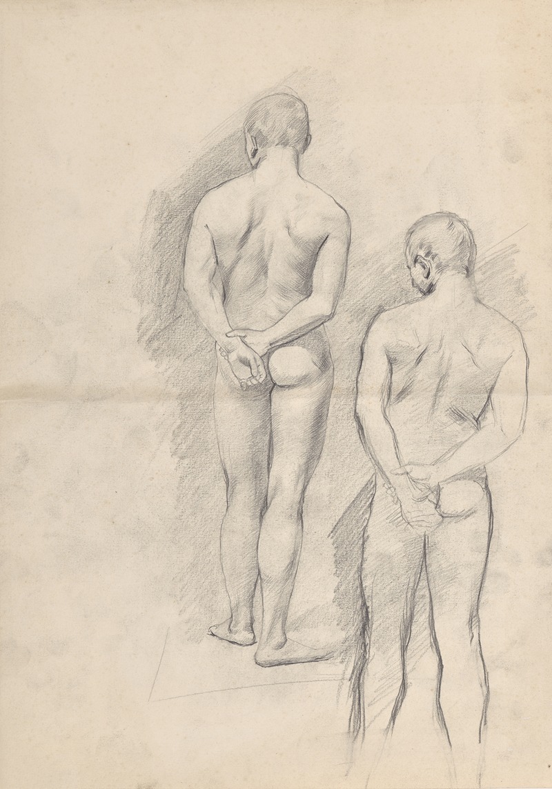 Männerakte by Франц Барвиг Старший, 1888-1895 — digital art print download