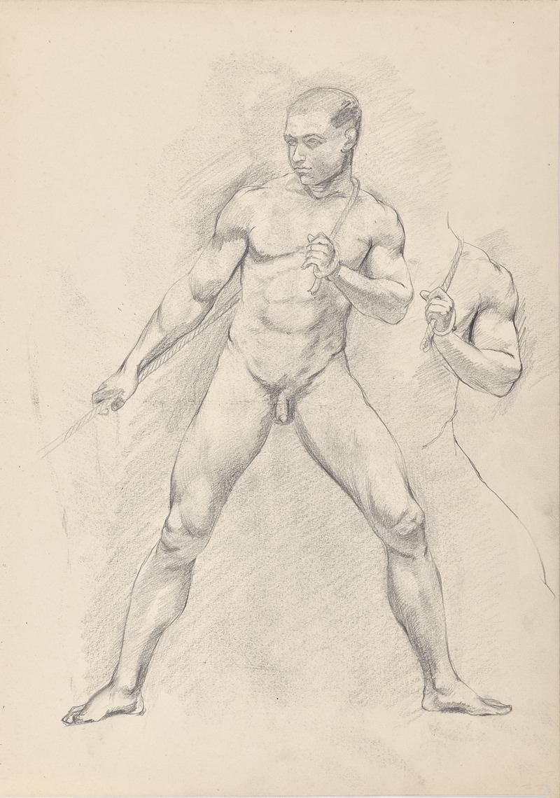 Männerakte by Франц Барвиг Старший, 1888-1895 — digital art print download