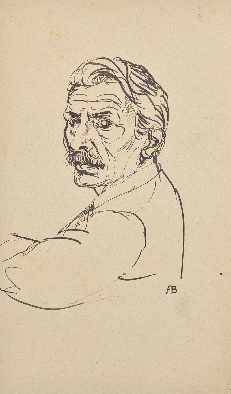 Selbstbildnis by Франц Барвиг Старший, 1927 — digital art print download
