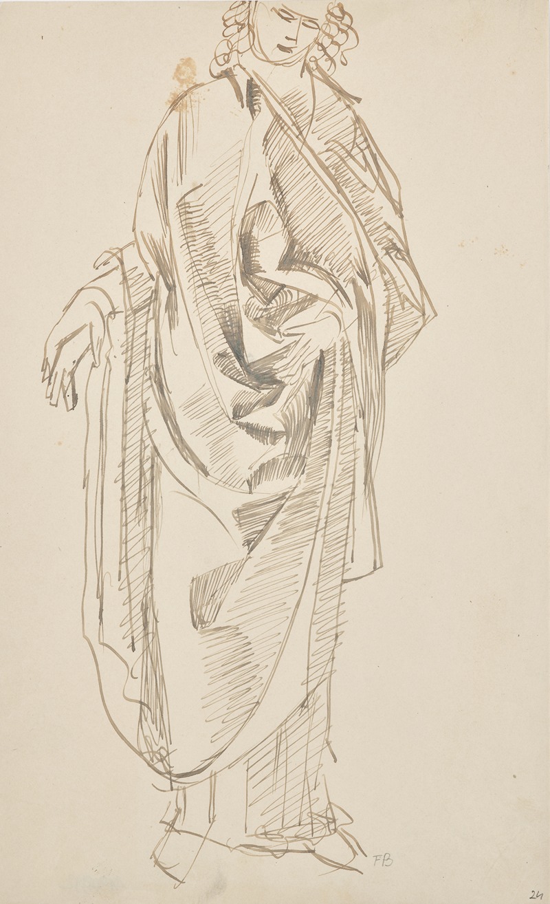 Studie zum Hl. Johannes by Франц Барвиг Старший, 1925 — digital art print download