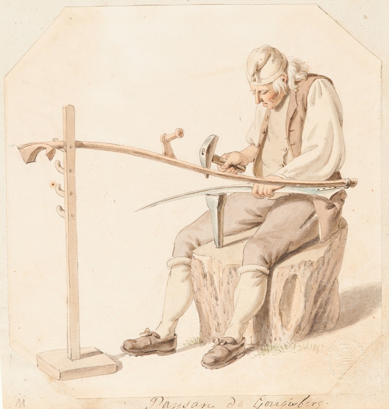 Paysan de Gougisberg by Франц Никлаус Кёниг, 1822 — digital art print download