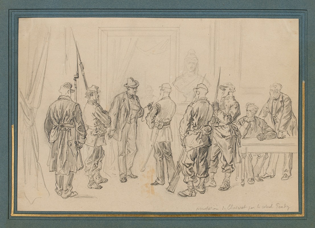 Episode de la Commune arrestation de Cluseret by Фредерик Теодор Ликс — digital art print download