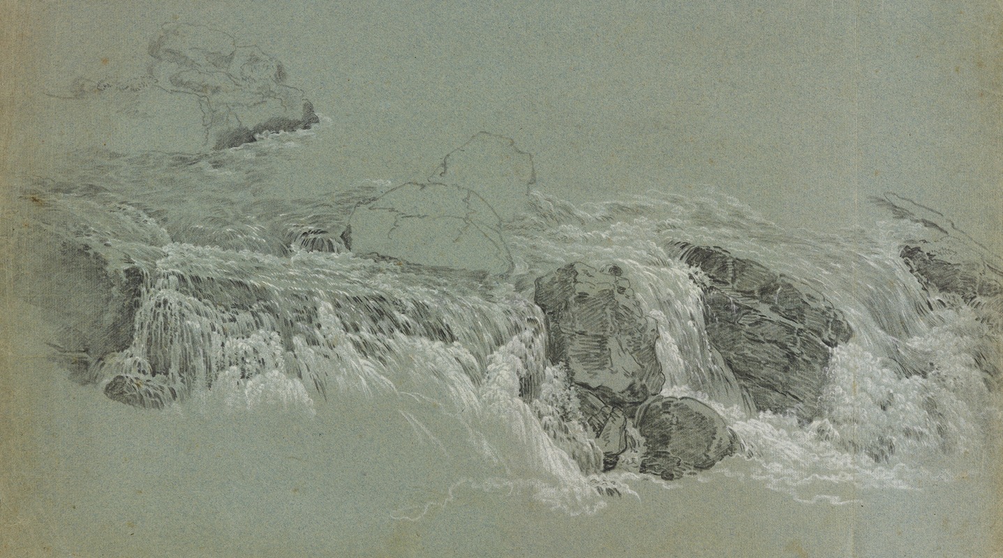 Studie eines Bergbaches by Heinrich Rieter — digital art print download