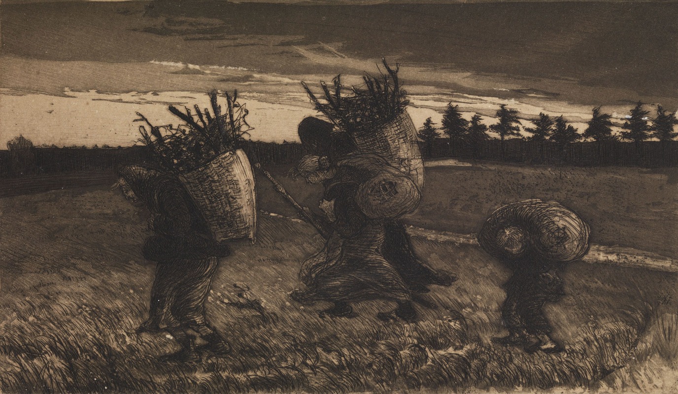 Herbst Zeichnung by Генрих Цилле, 1895 — digital art print download