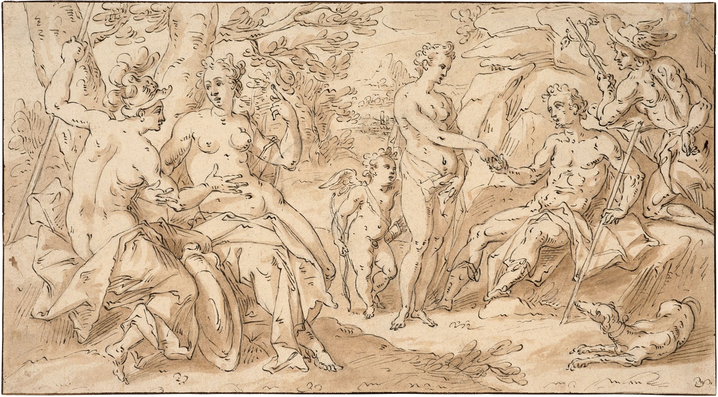 The Judgment of Paris by Hendrick De Clerck — digital art print download