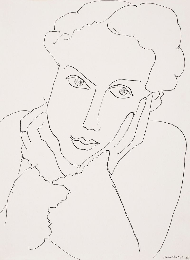 Femme pensive by Анри Матисс, 1936 — digital art print download