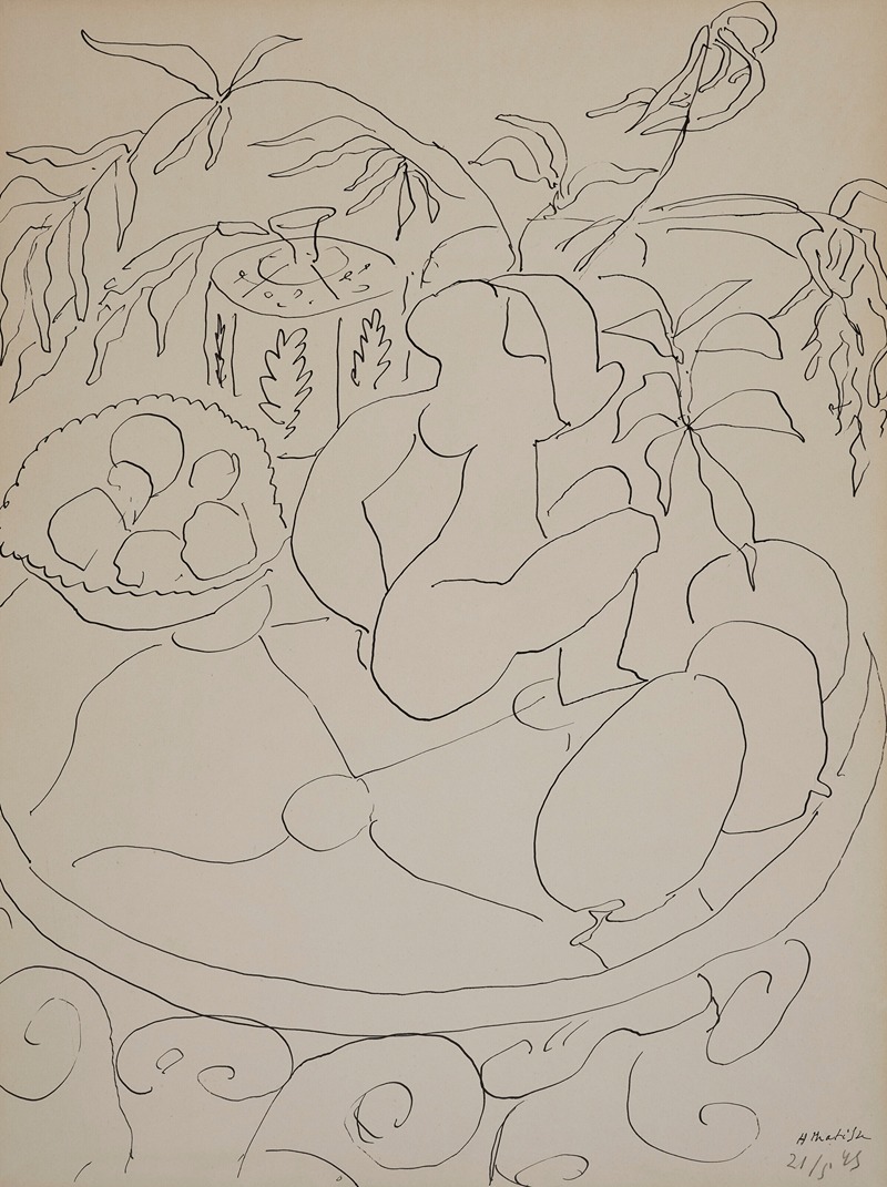 Nature morte by Henri Matisse, 1945 — digital art print download