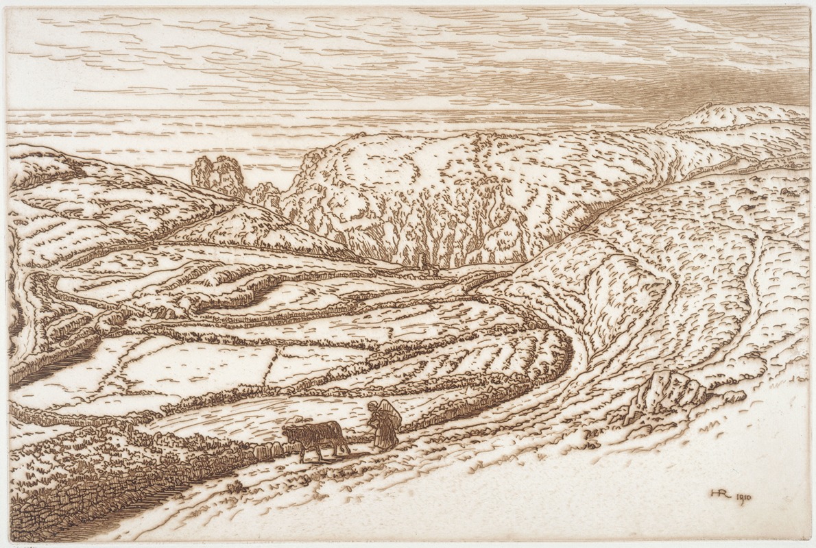 Vallon près de la Pointe du Raz by Анри Ривьер, 1910 — digital art print download