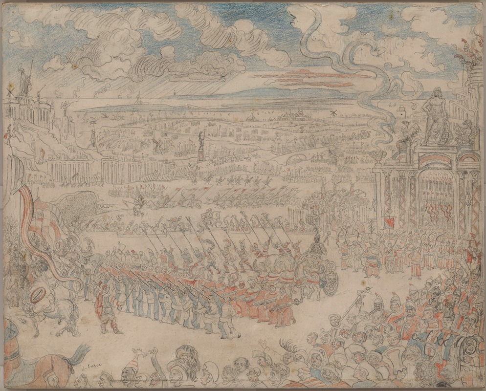 The Roman Triumph by James Ensor — digital art print download