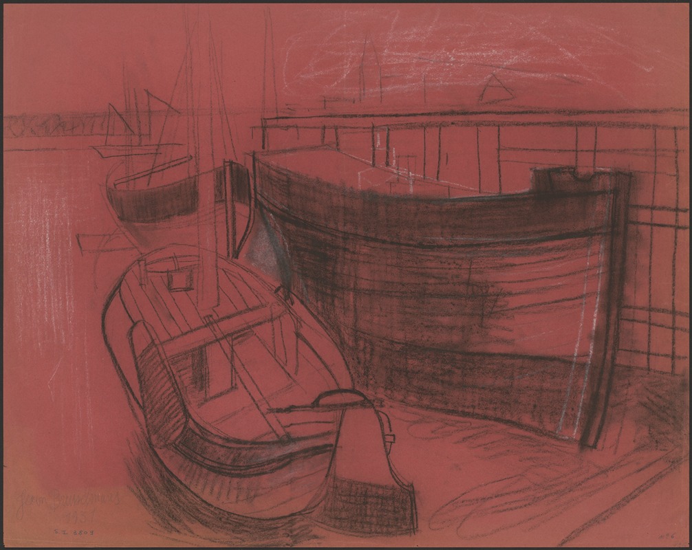 Boats by Жан Бруссельманс, 1931 — digital art print download