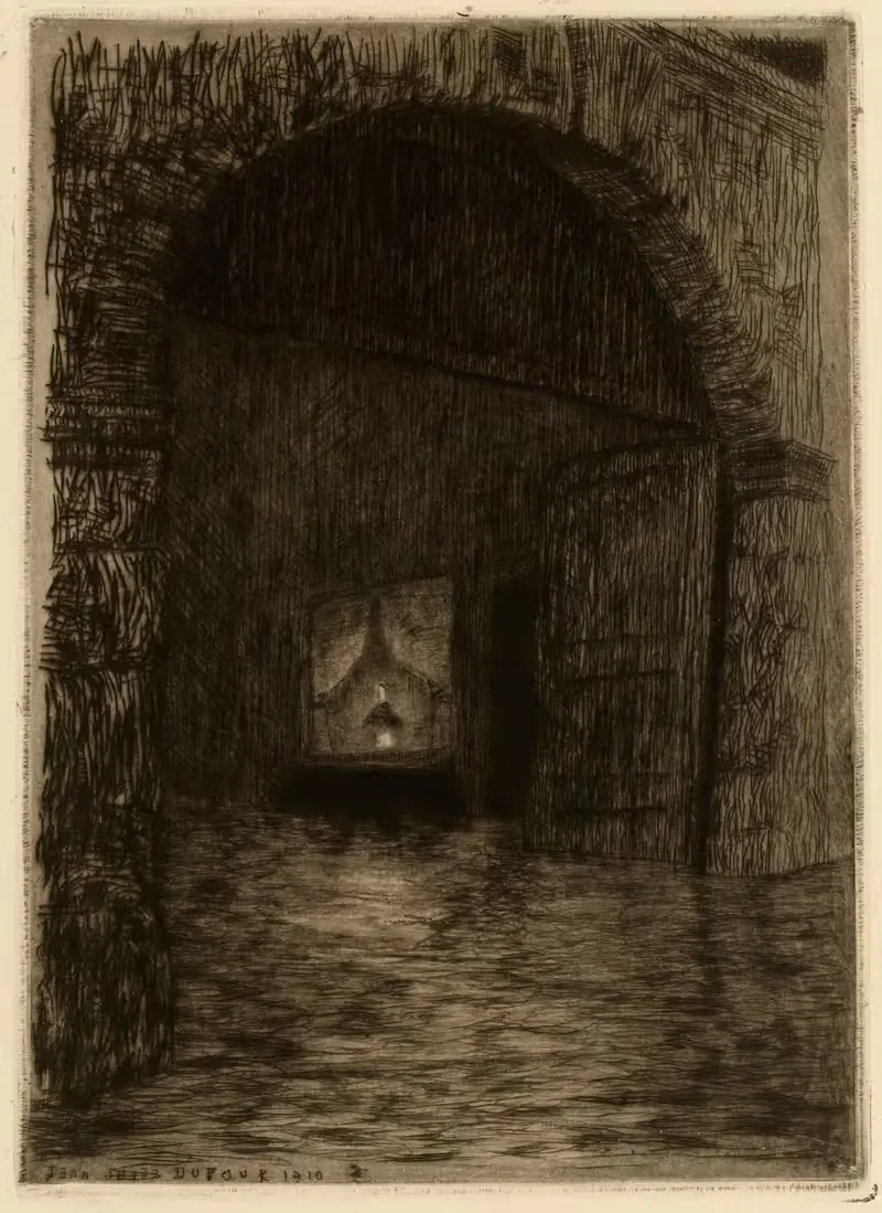 Porte rue Massillon by Jean-Jules Dufour — digital art print download