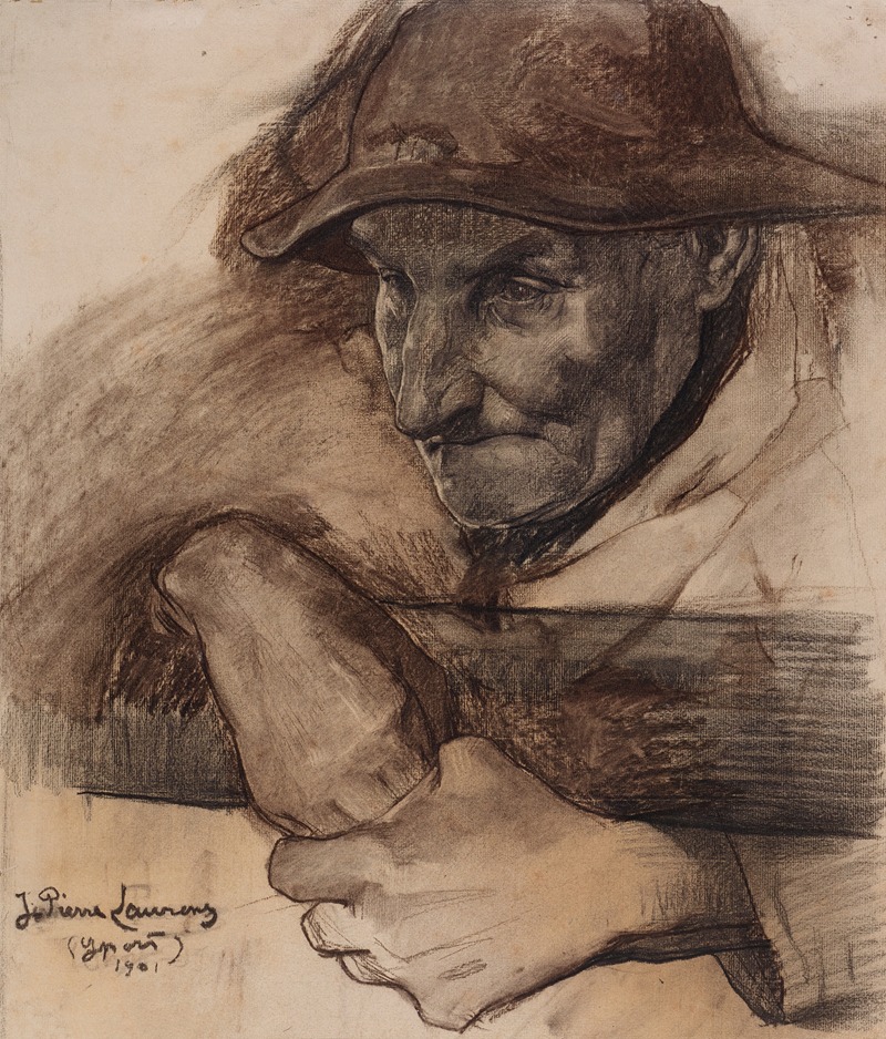 Vieux marin à Yport — Jean-Paul Laurens