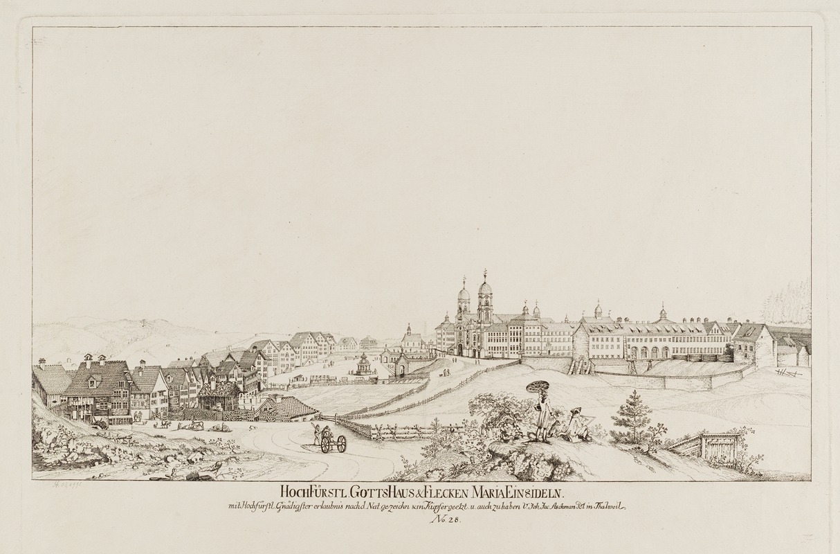 Hochfürstl. Gottshaus & Flecken Maria Einsideln — Иоганн Якоб Ашманн