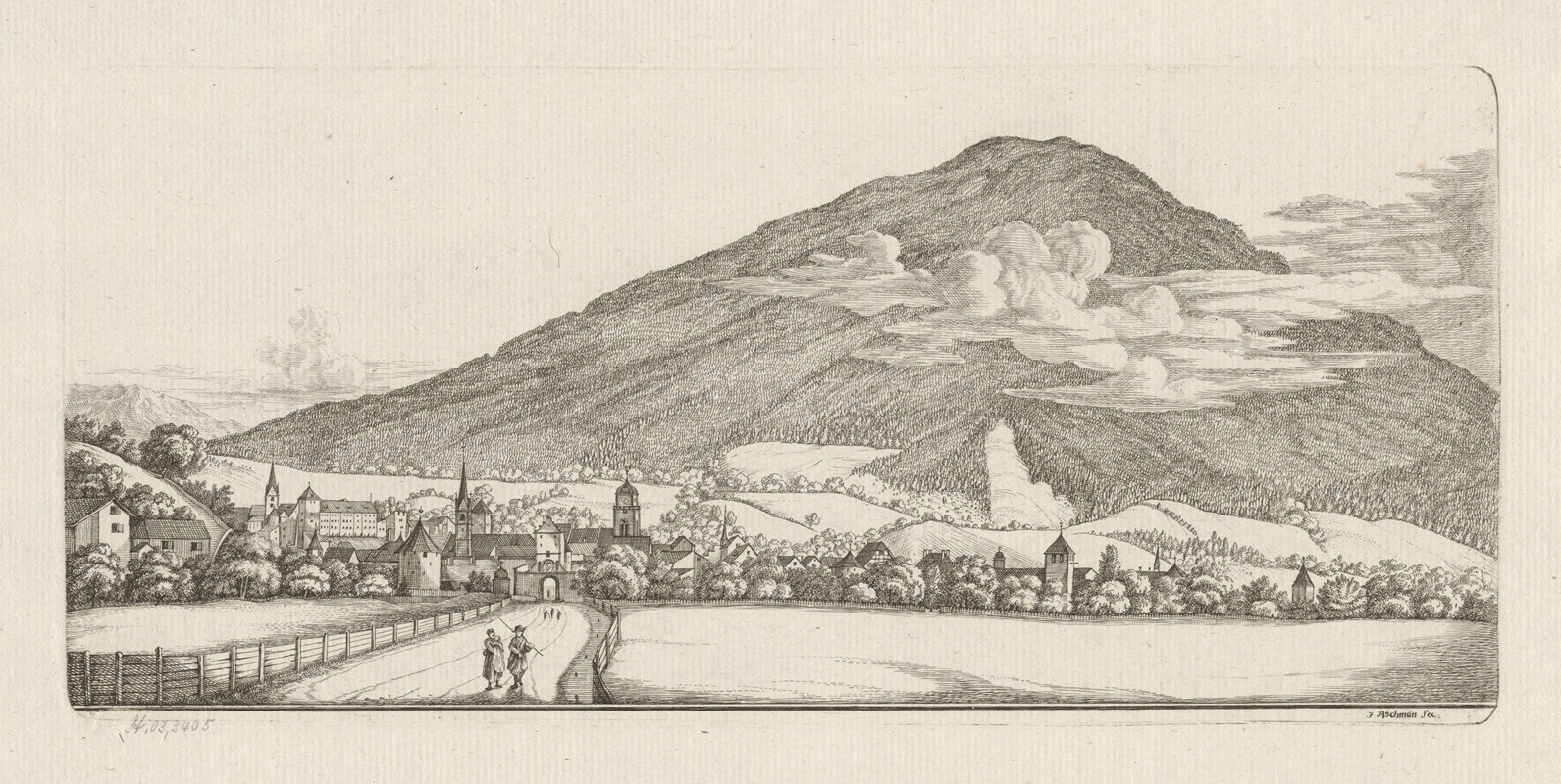 Prospect der Statt Chur in Bündten — Johann Jakob Aschmann