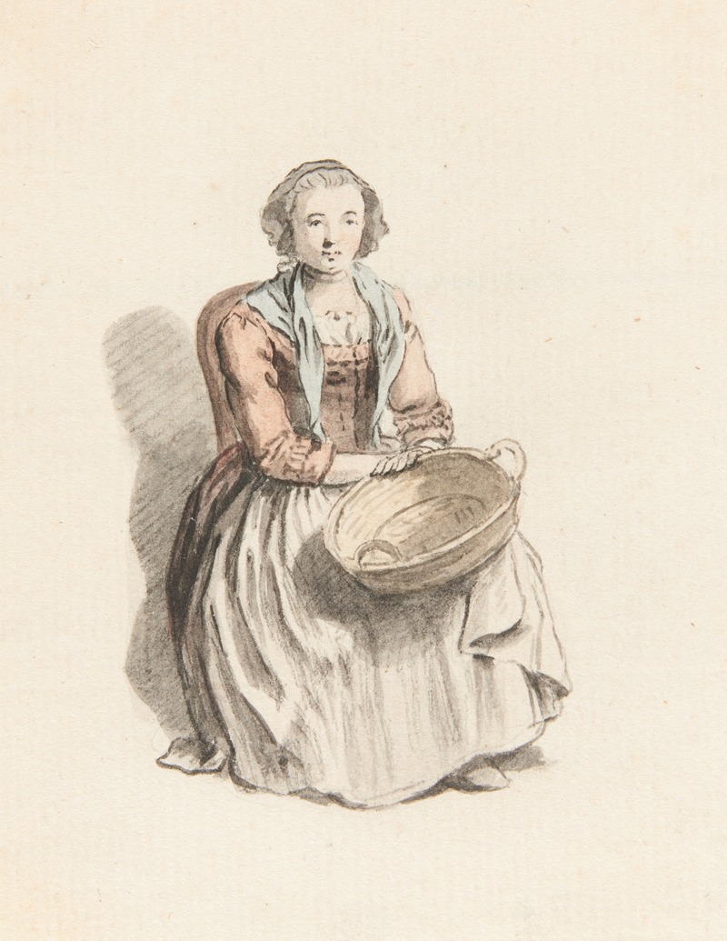 Studie einer Frau in Tracht — Johann Ludwig Aberli