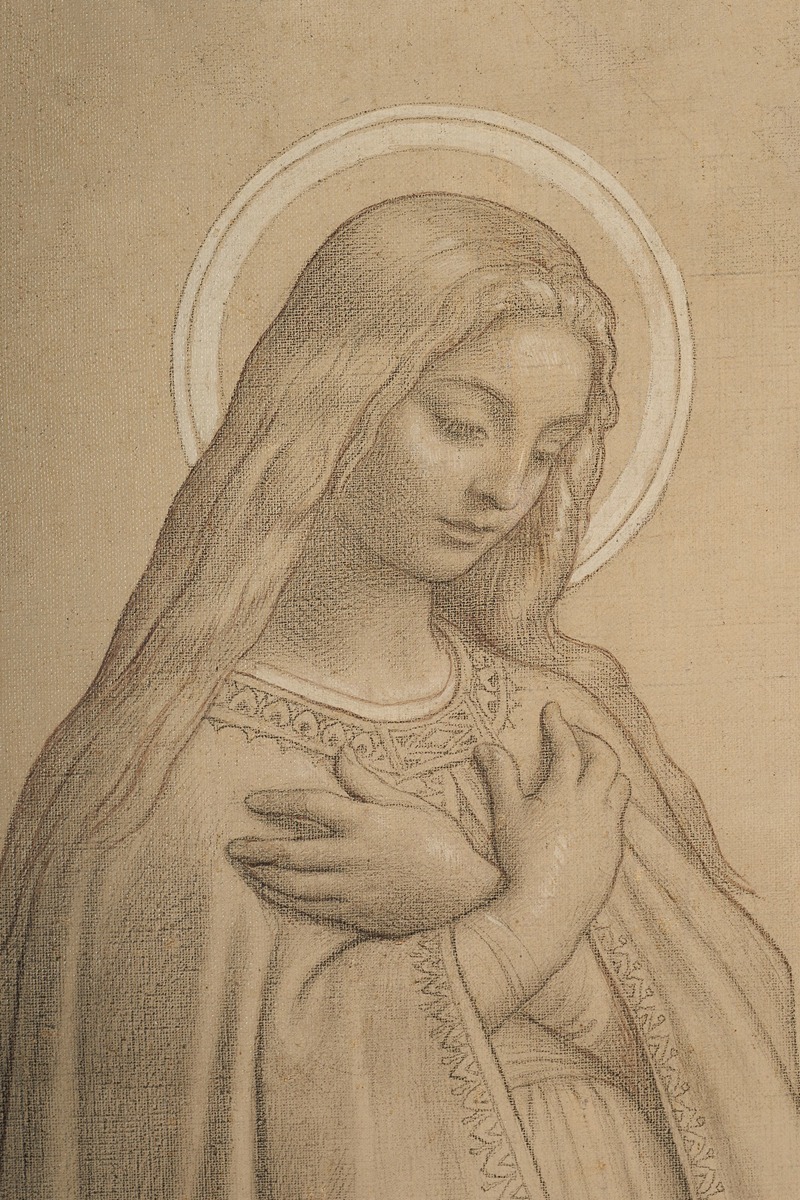 La Vierge devant la Trinité by Иосиф Фелон — digital art print download