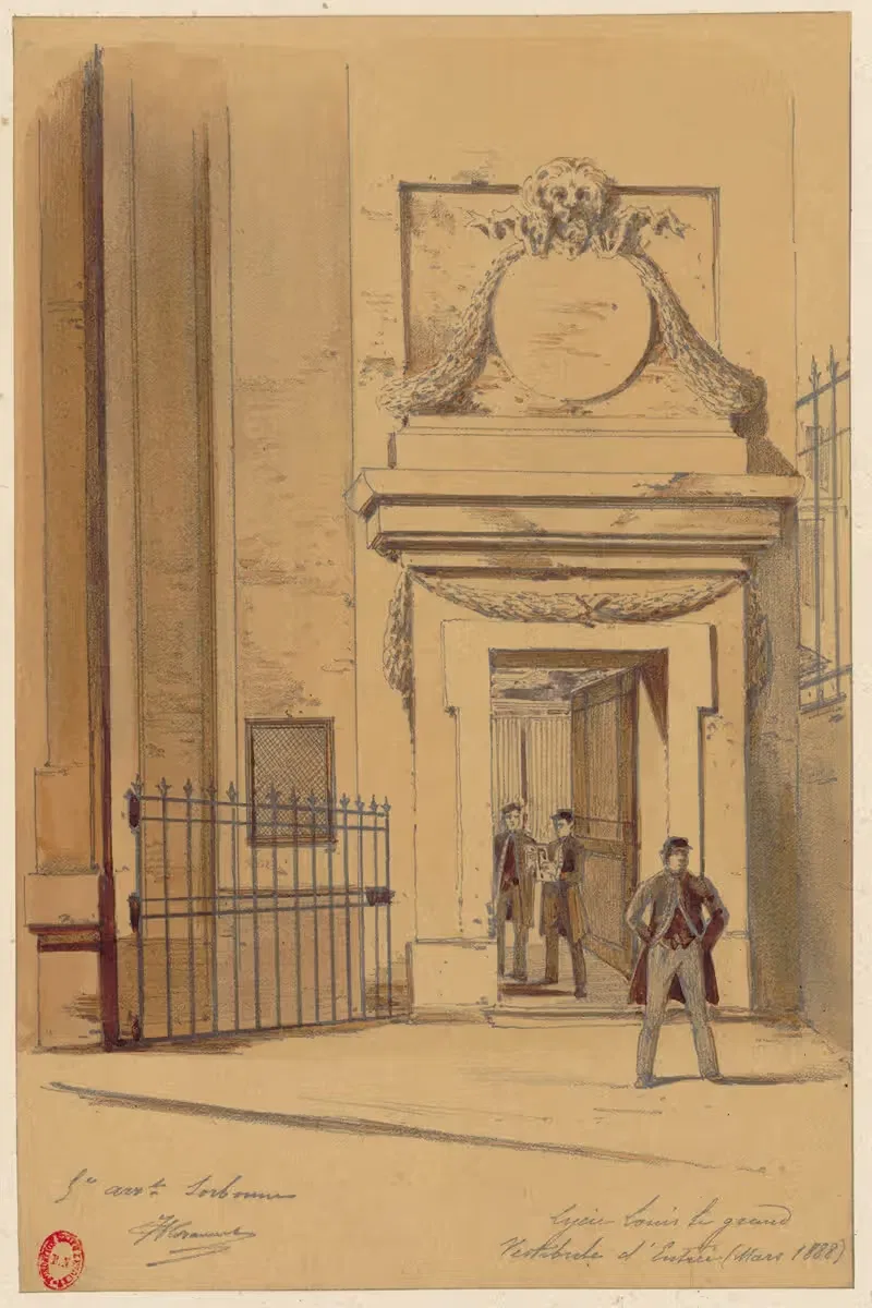 Lycée Louis le Grand – Vestibule d'entrée — Jules-Adolphe Chauvet