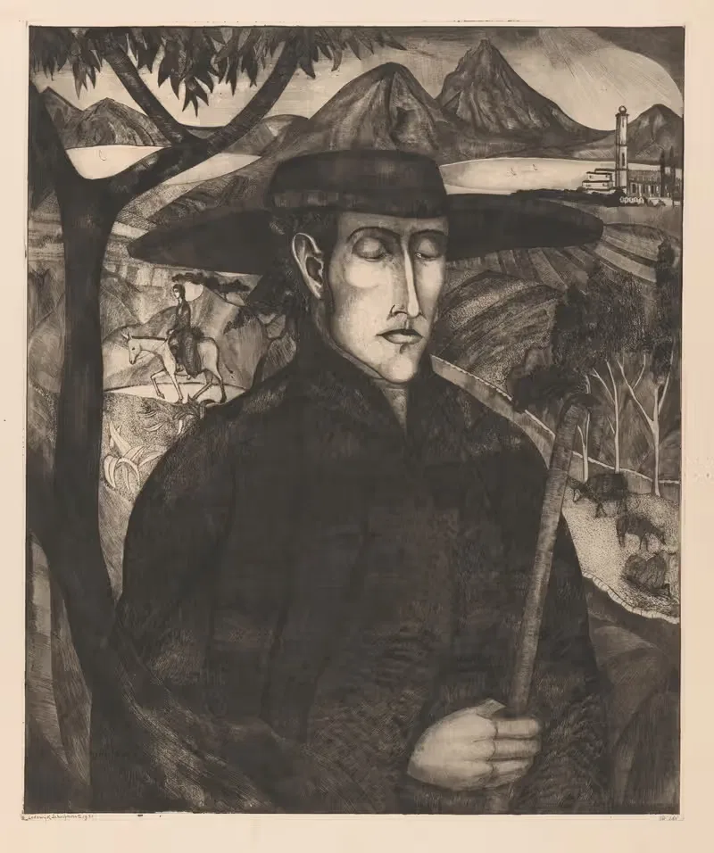 Corsicaanse herder by Lodewijk Schelfhout, 1920 — digital art print download